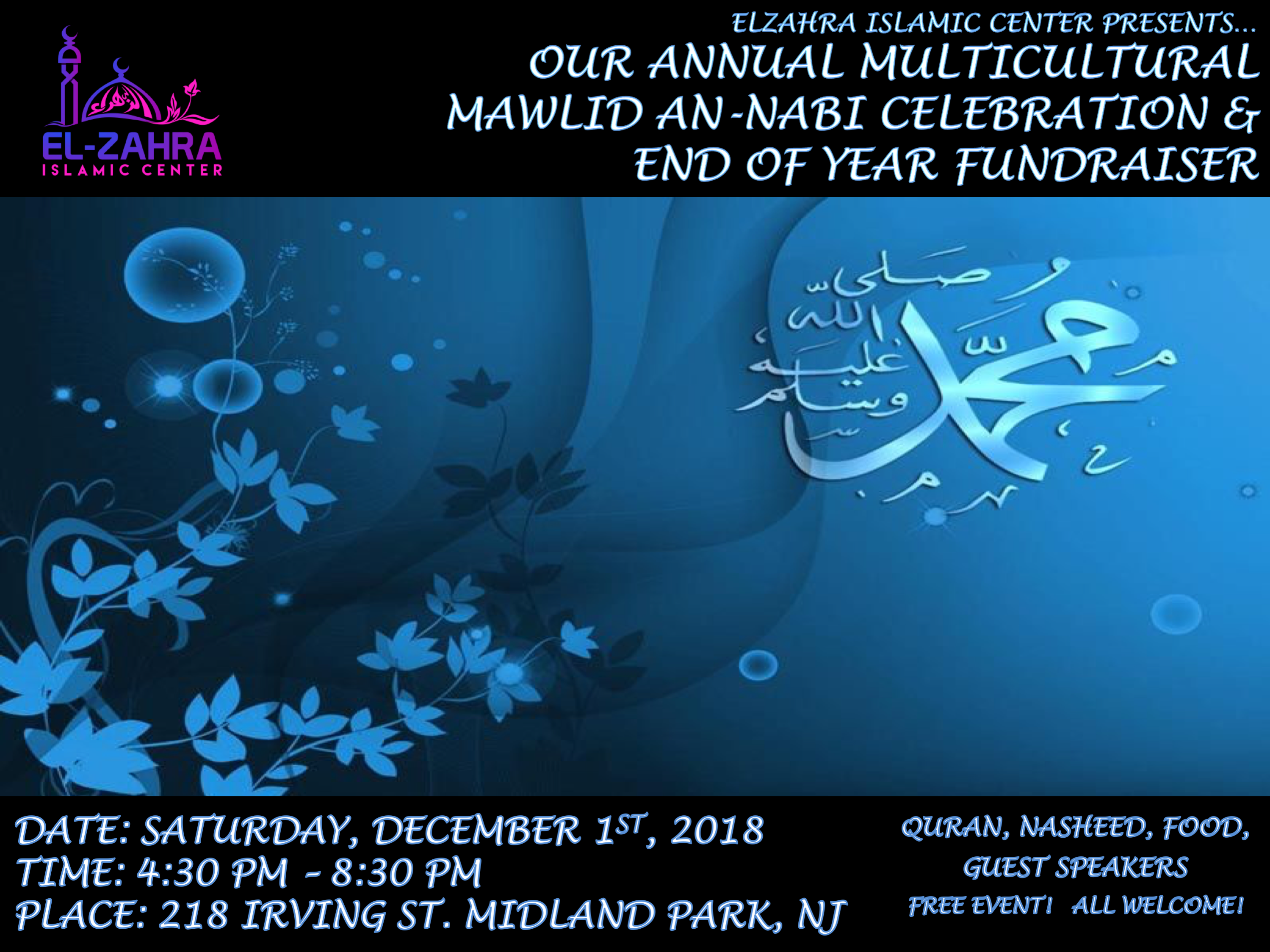 Mawlid & Fundraiser Flyer 2018